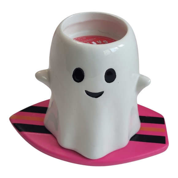 NWT Ghost Surfboard Candle Holder Midnight Gardenia Soy Wax 9oz Summerween Decor - Picture 2 of 9